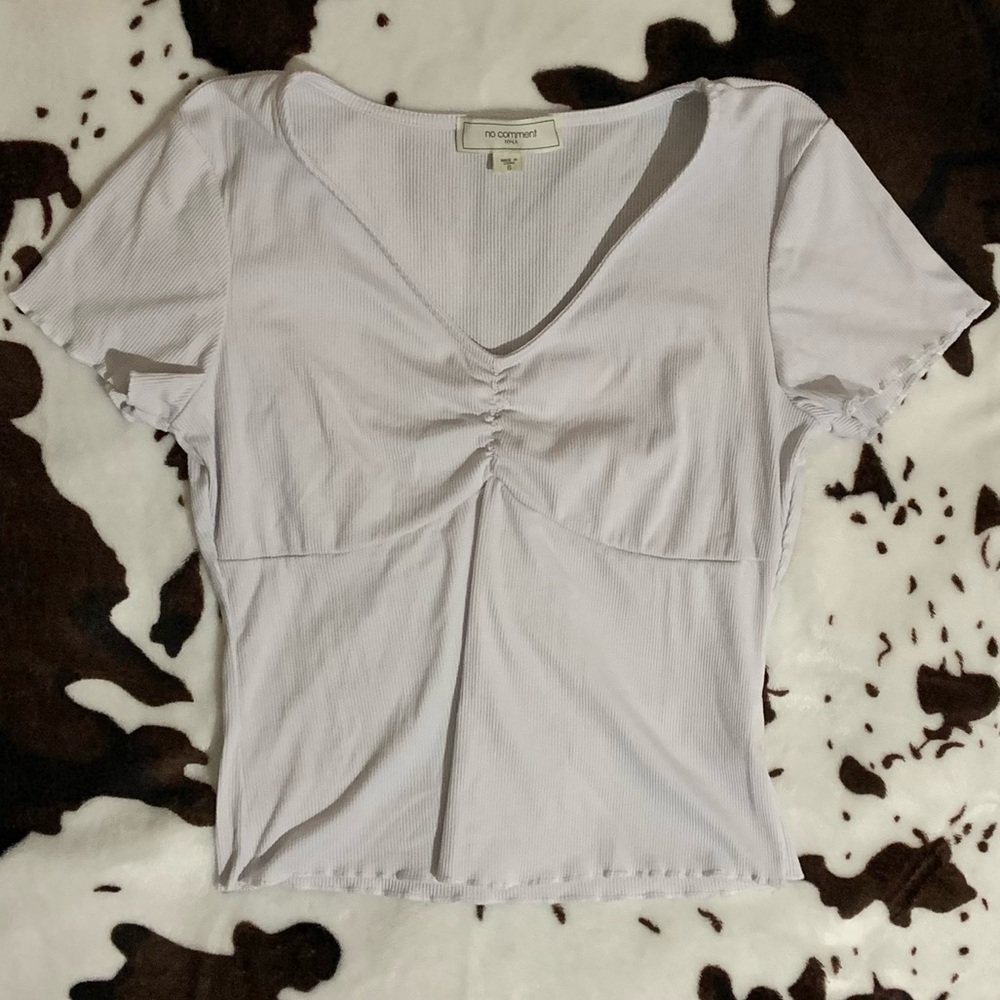 No Comment White Top